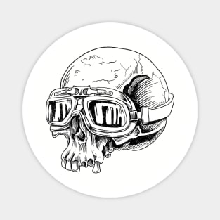 Rider Skull Ink Magnet